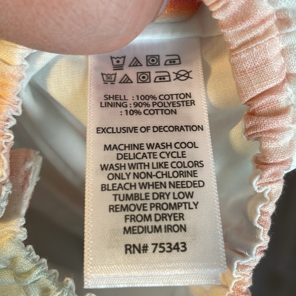 Tommy Bahama Pastel Romper Onesie Overall Tie Dye size 12 months - Picture 6 of 12